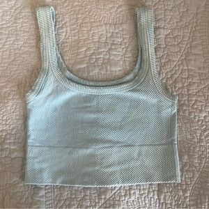 Nikibiki Chevron Ribbed Tank Light Blue Women’s One Size